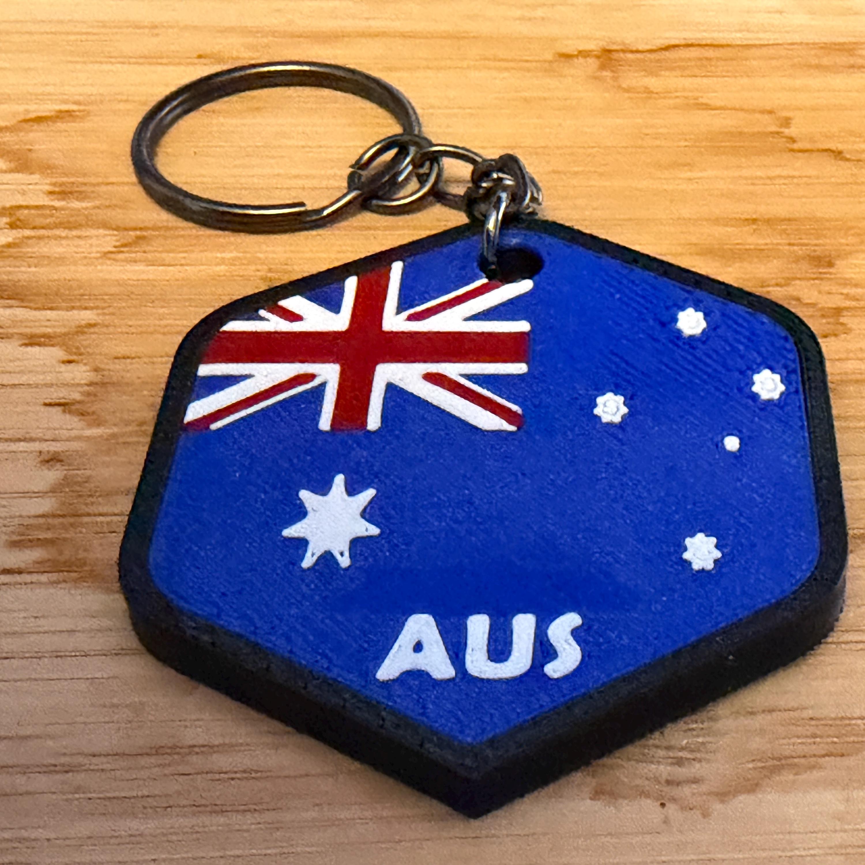 3D Printed Country Flag Keychain, World Cup 2026 Soccer Fan Bag Charm angle 11