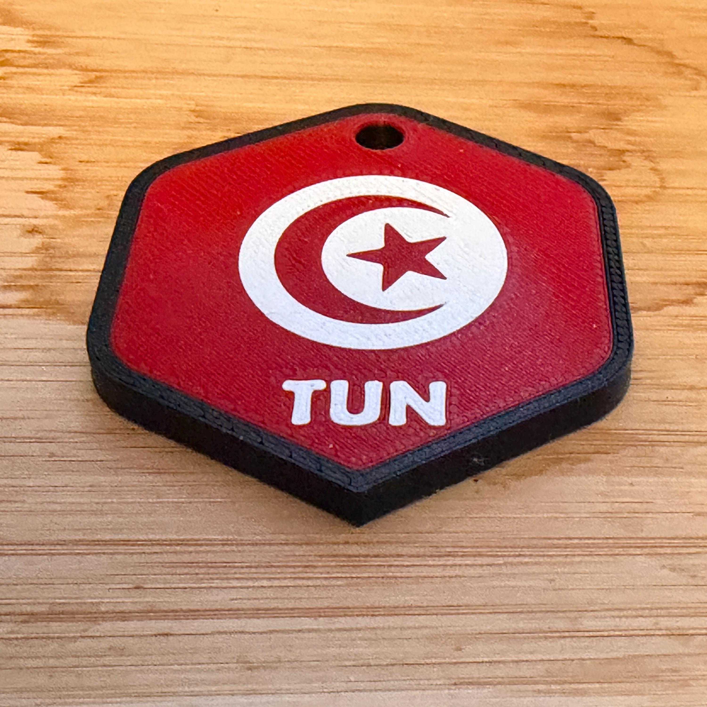 3D Printed Country Flag Keychain, World Cup 2026 Soccer Fan Bag Charm angle 6