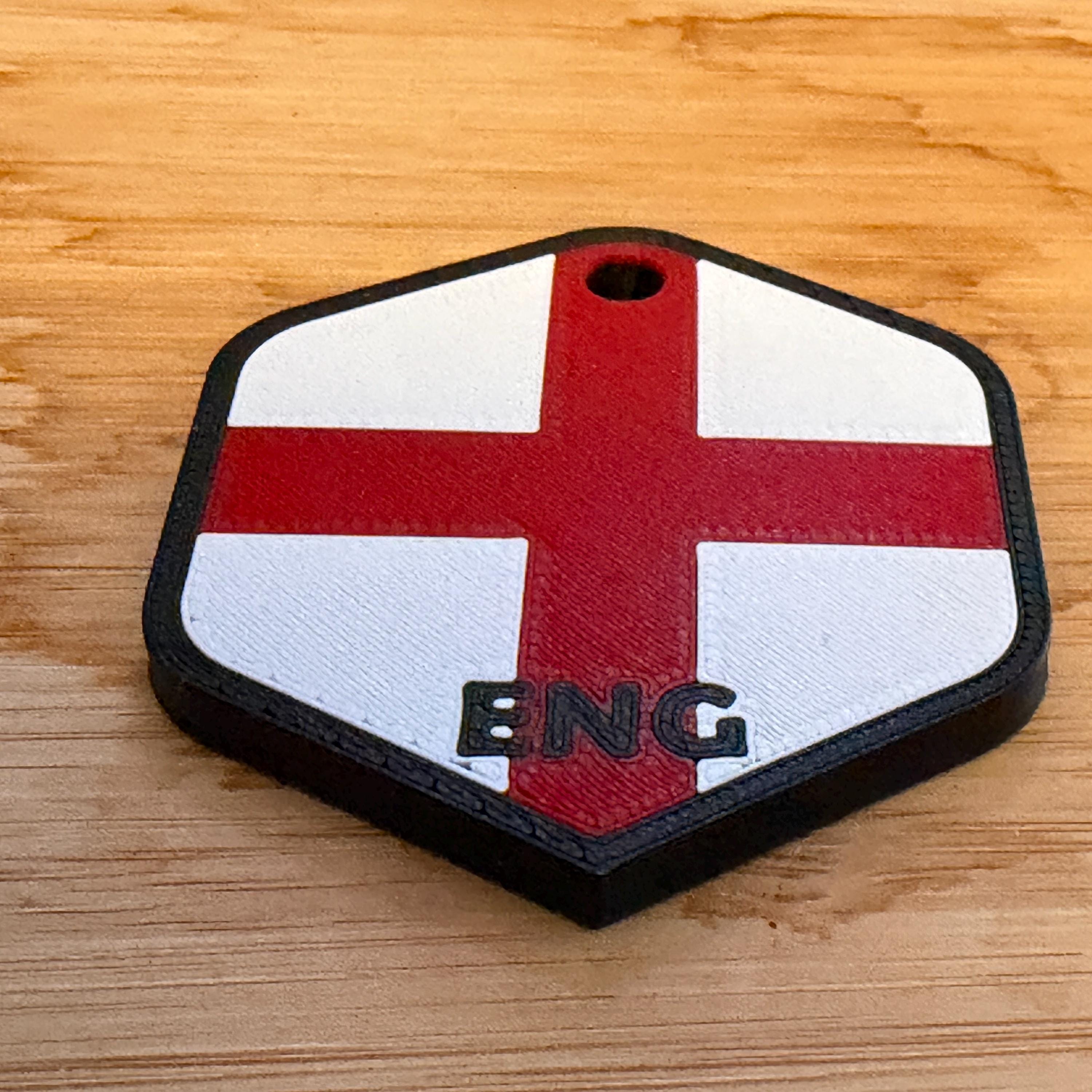 3D Printed Country Flag Keychain, World Cup 2026 Soccer Fan Bag Charm angle 9