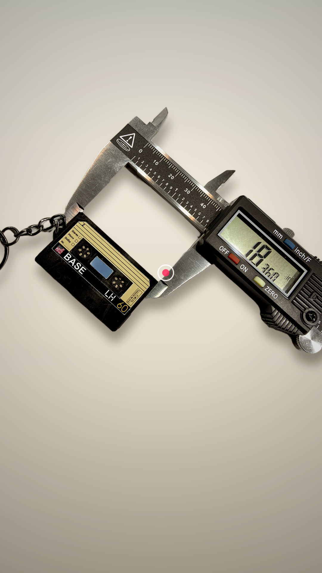 Cassette Tape NFC Keychain angle 6