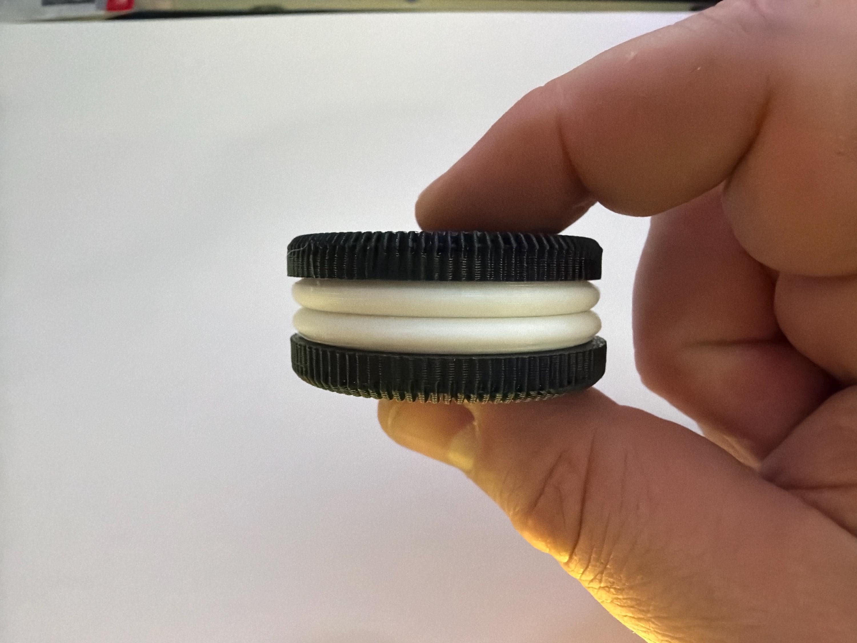 Cookie Sandwich Magnetic Fidget Toy | 3D Printed Sensory Stress Relief Desk Toy angle 5
