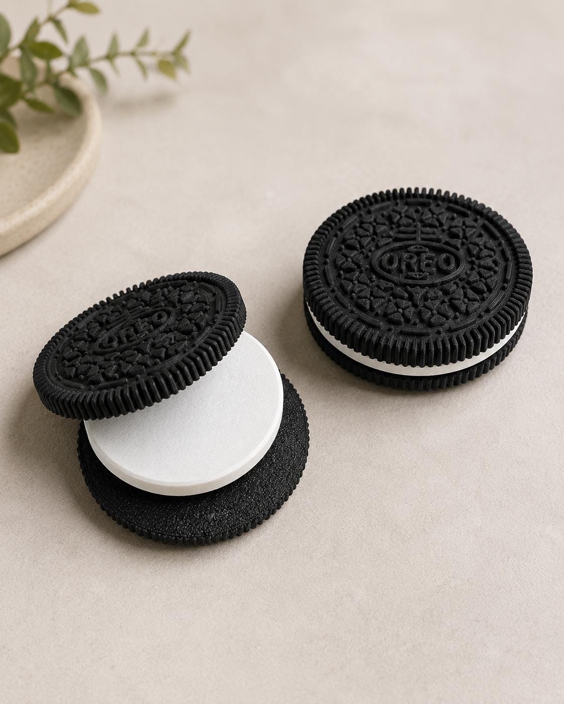 Cookie Sandwich Magnetic Fidget Toy | 3D Printed Sensory Stress Relief Desk Toy | Fidget Slider