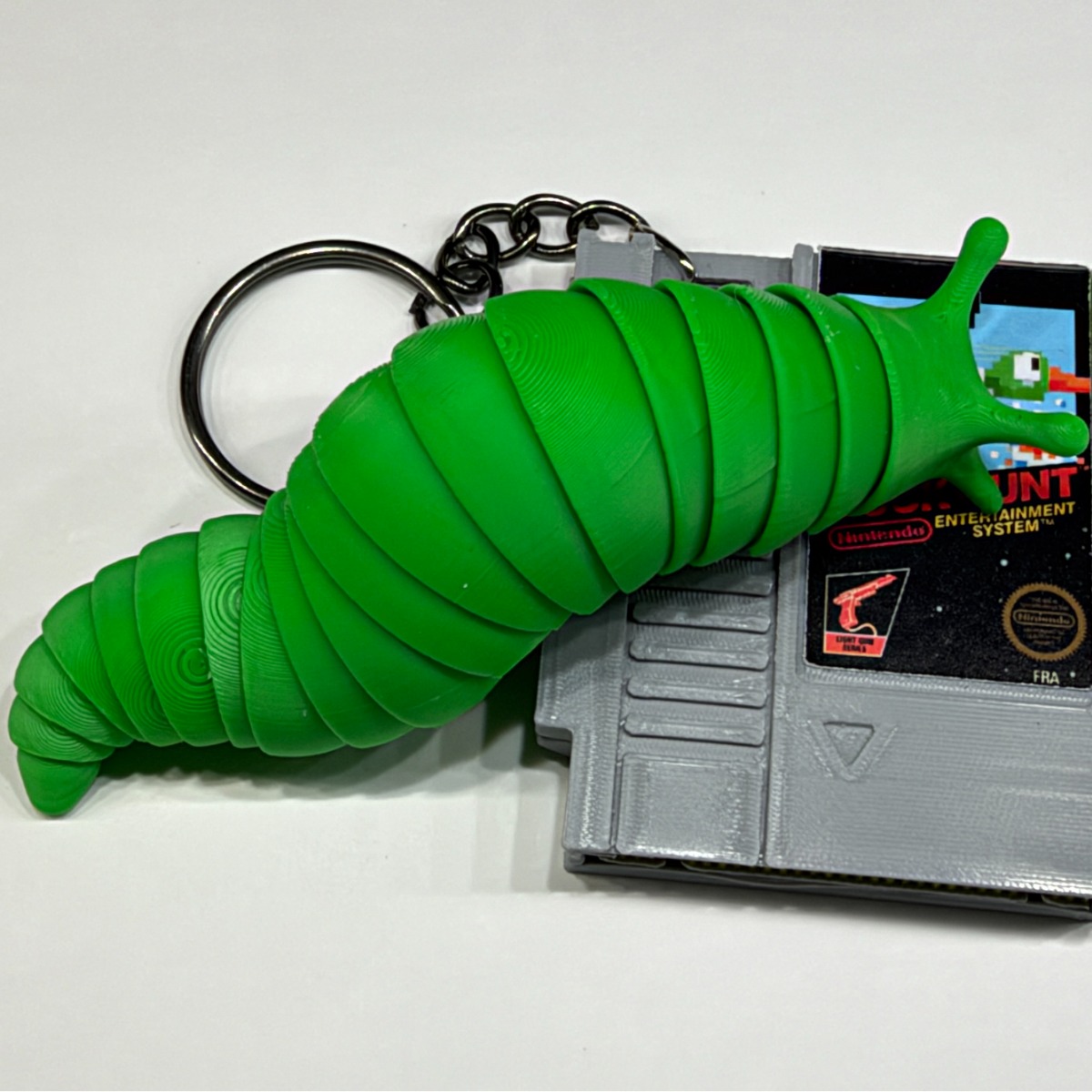 Flex Slug Fidget Toy - Articulated 3D Printed Sensory Slug, Custom Color Print-in-Place Bendy Stress Relief angle 3