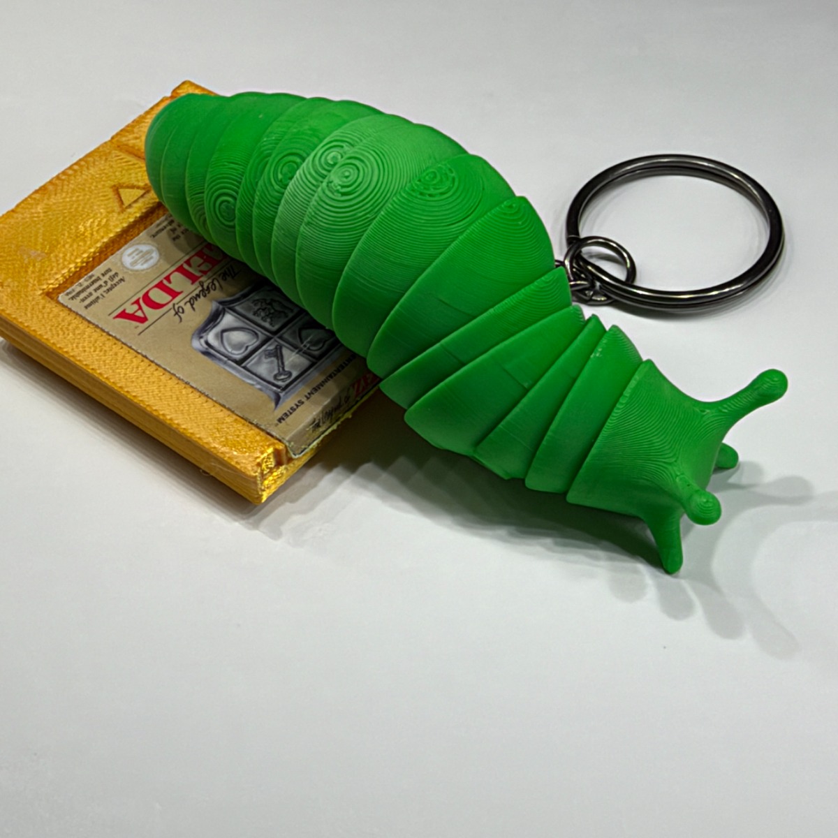 Flex Slug Fidget Toy - Articulated 3D Printed Sensory Slug, Custom Color Print-in-Place Bendy Stress Relief angle 4