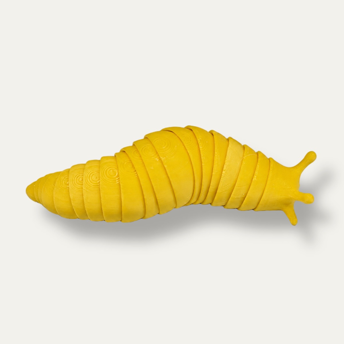 Flex Slug Fidget Toy - Articulated 3D Printed Sensory Slug, Custom Color Print-in-Place Bendy Stress Relief angle 5