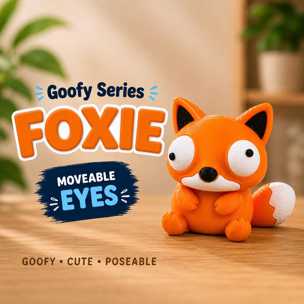 Goofy Series 3D Printed Figure, Movable Eyes Animal Desk Toy, Fidget Collectible (Random Pick) angle 19