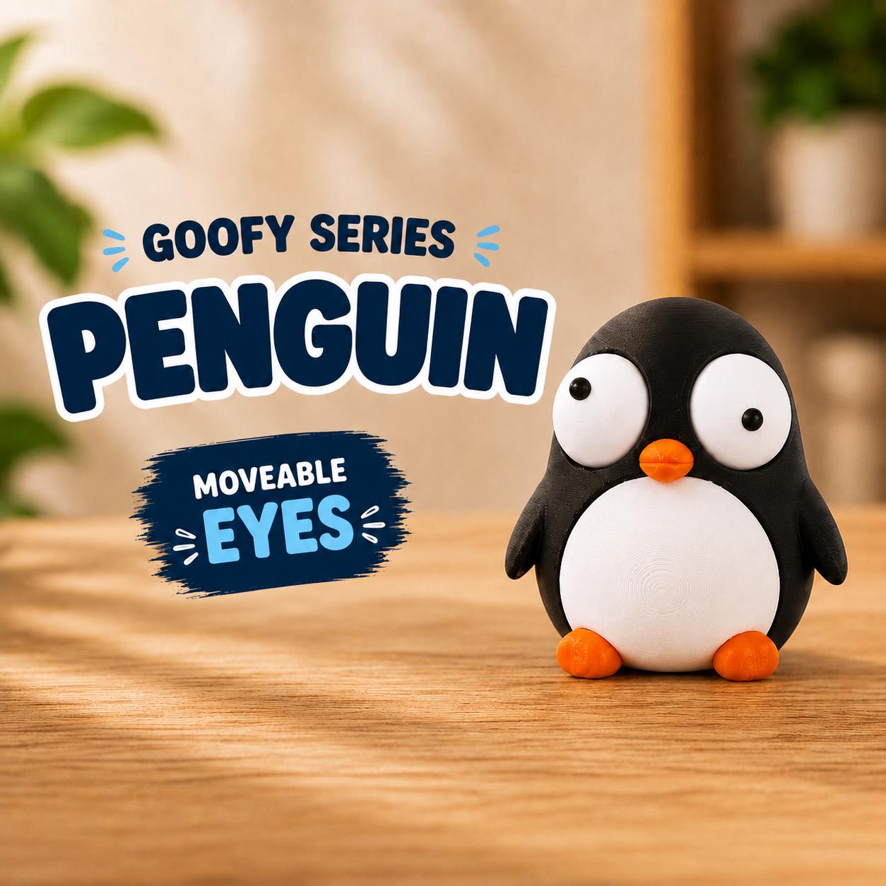 Goofy Series 3D Printed Figure, Movable Eyes Animal Desk Toy, Fidget Collectible (Random Pick) angle 6