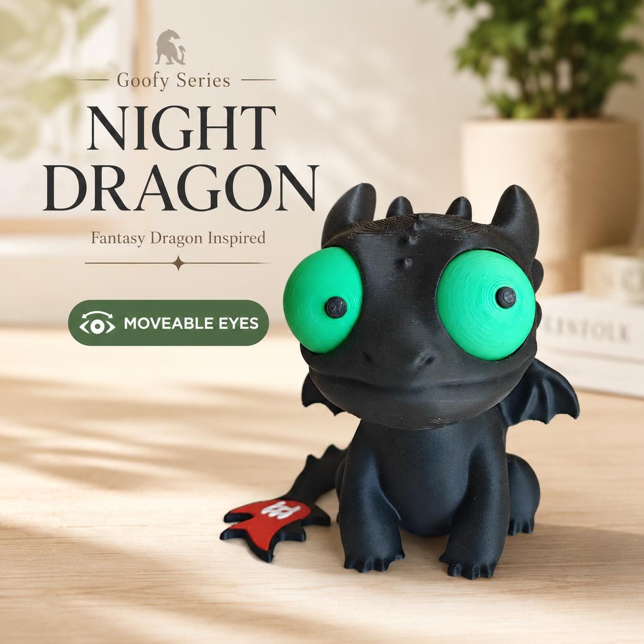 Goofy Series Special Edition 3D Printed Figure, Movable Eyes Desk Toy, Cute Funny Collectible, Poseable Gift angle 3