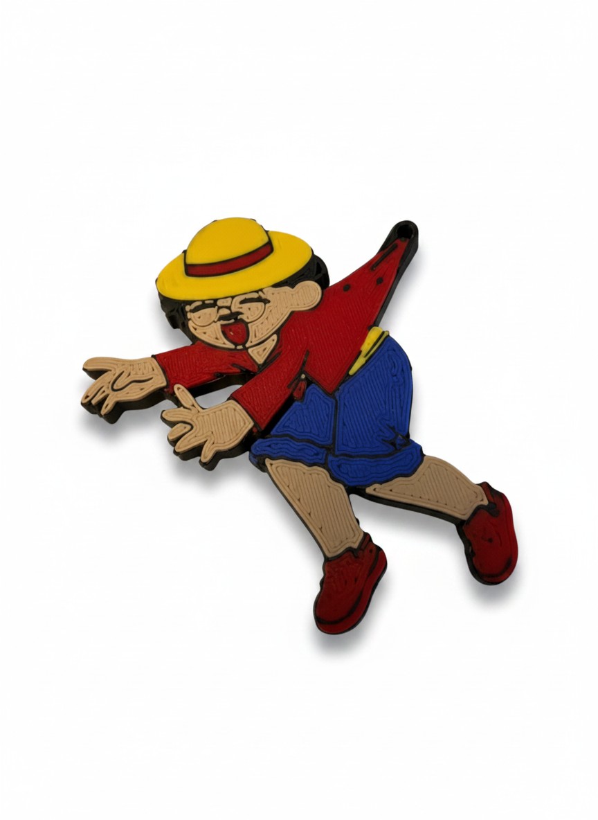 Louieish x Luffy Caricature Keychain angle 3