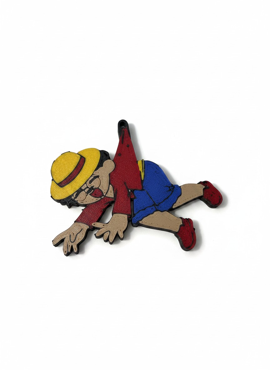 Louieish x Luffy Caricature Keychain angle 4