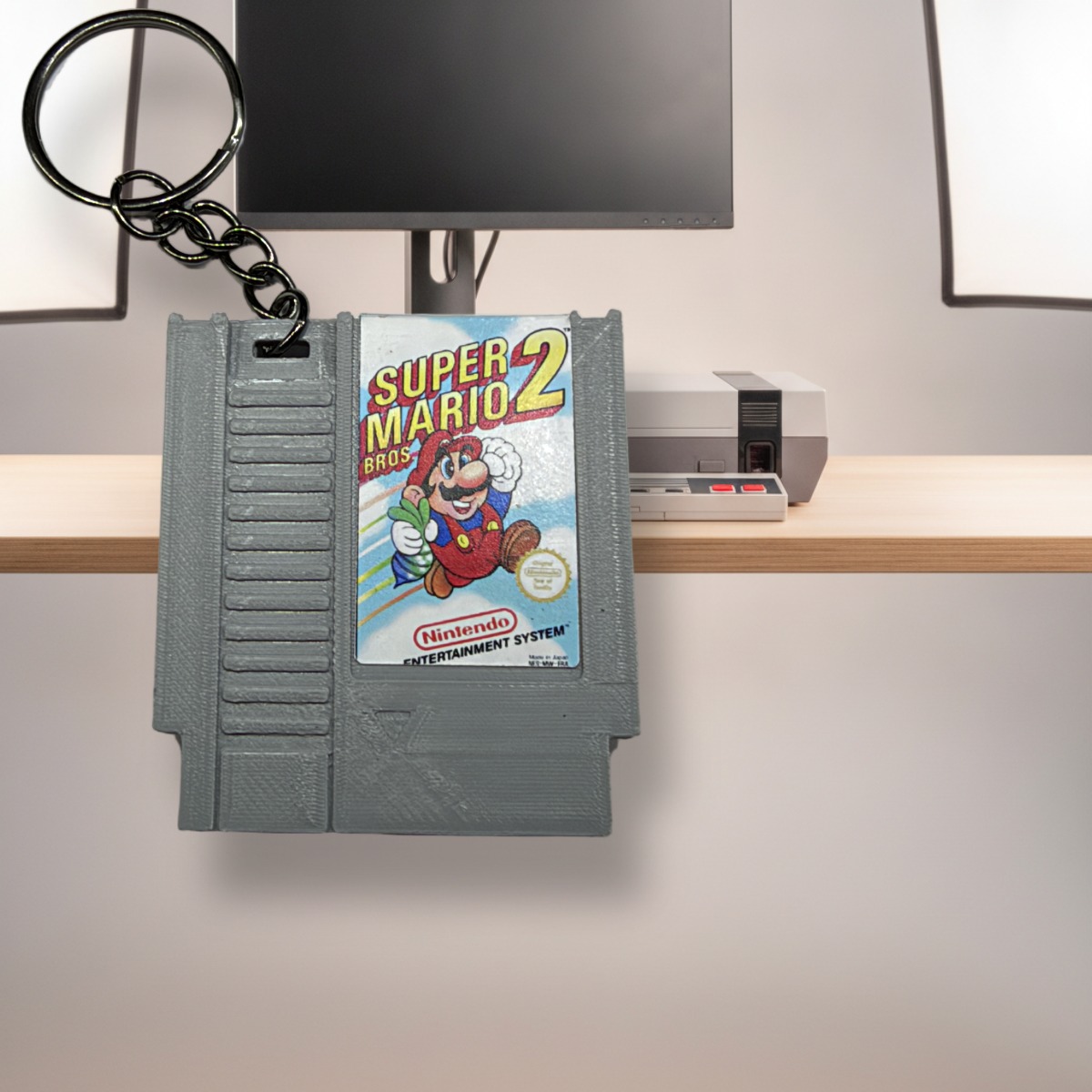 Mini NES Cartridge NFC Keychain angle 5